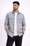 Men’s Premium Grey Casual Shirt – Clean Look, Perfect Fit